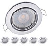 6 x Octaplex Recessed Spotlights Dimmable Dijon Swivelling - LED