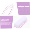 Outanaya 8Pcs Ergonomic Nail Cleaning Brushes Transparent for Fingernail Dust