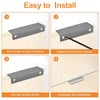 MOROBOR Finger Edge Pull, 8pcs Concealed Handle Modern Style Drawer