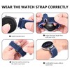 BISONSTRAP Stretchy Nylon Watch Band, Adjustable Buckle Loop Bands, Quick