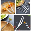 ZAAWUUT 5 Pcs Stainless Steel Forks 2 Prong Cocktail Forks
