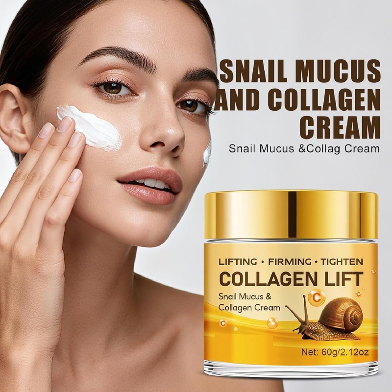 Crema de colágeno con moco de caracol – Hidratación profunda