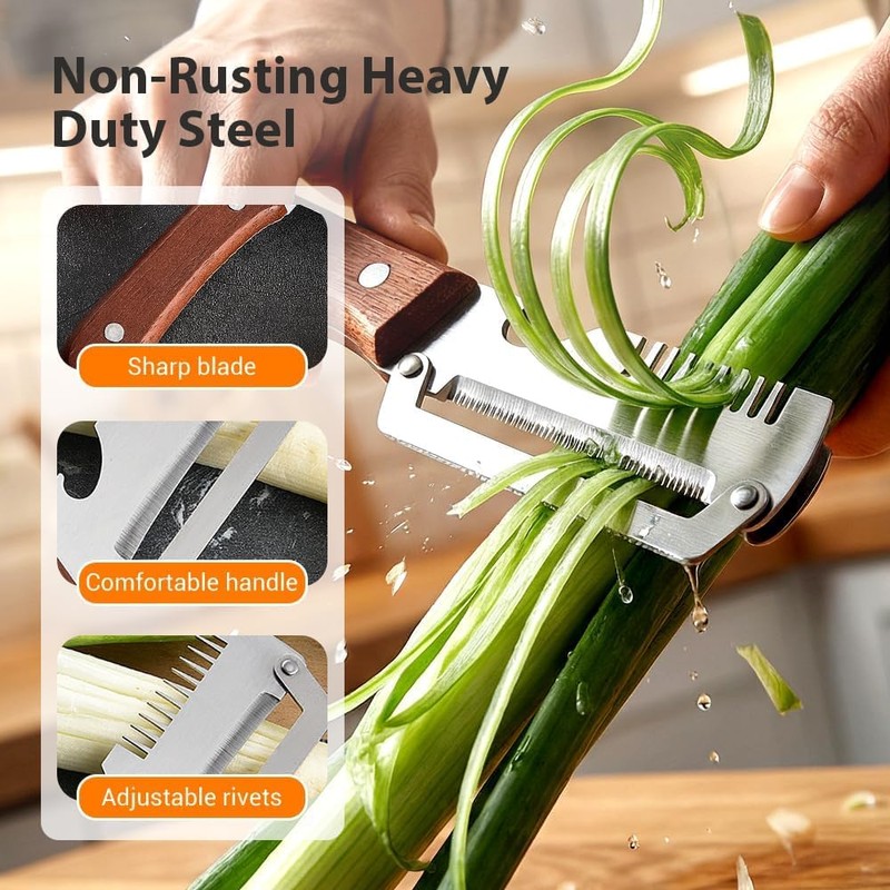 2 Pcs Multifunctional Peeler, Upgrade Set - Peeler, Bottle Opener,