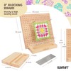Olikraft Crochet Board with Pegs - 15 Pins Granny Square