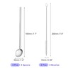 QUARKZMAN 4 x Stainless Steel Straws Spoons 7.7 Inch Reusable