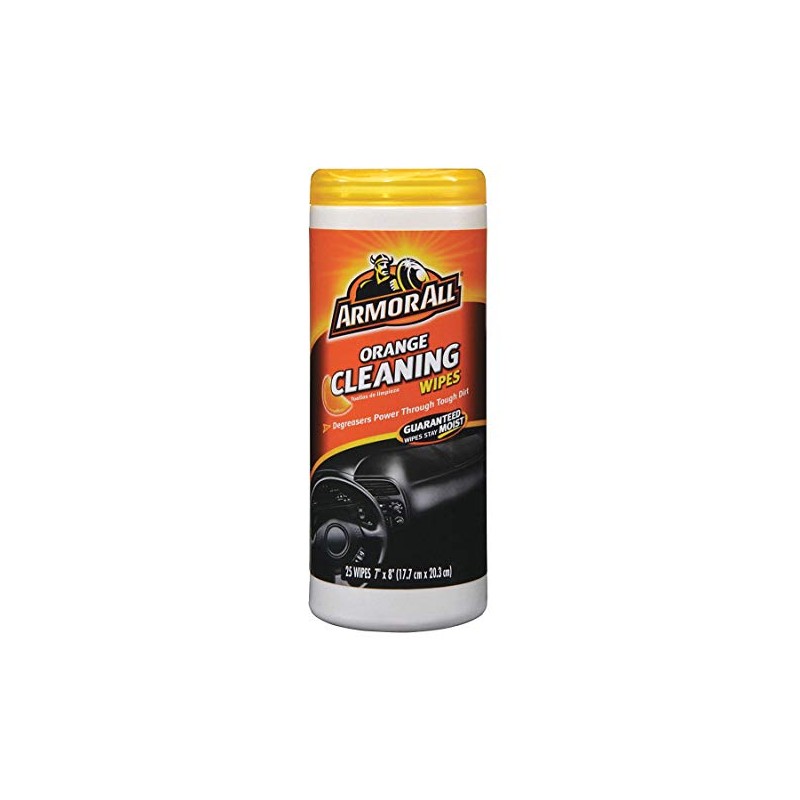 Armor All Orange Leather/Rubber/Vinyl Air Freshening Protectant 25 wipes Tub