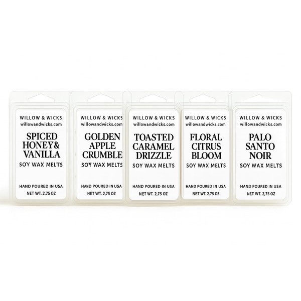 Willow & Wicks Wax Melt 6-Pack – Seasonal Showcase Bundle