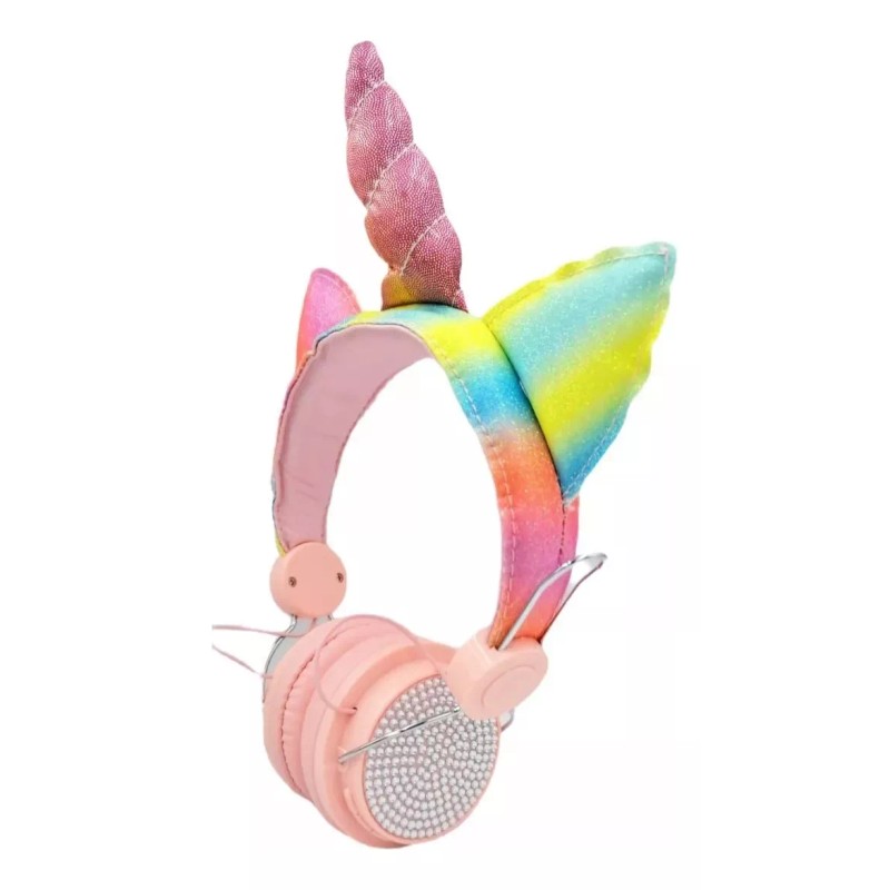 Maíz 4x3 Audifonos Bluetooth Inalambric Radio Fm Kawaii Unicornio
