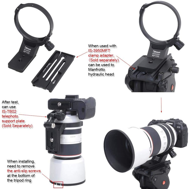iShoot Tripod Clamp Tripod Ring Lens Mounting Tripod Holder Ring