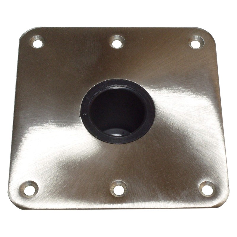 Spring-Lock Base Square SS Satin