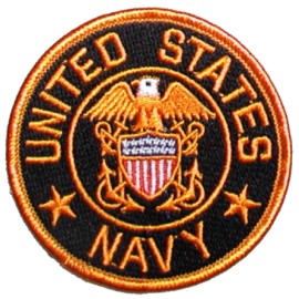United States Navy 100% Embroidered Patch 3" Round