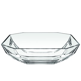 Glass Large Centerpiece Octagon Bowl/Tray - 13" D - By Barski - European Quality - 13" Diameter - Serving Bowl - Made in Europe