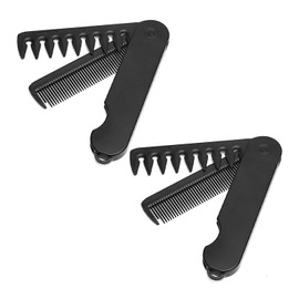 2 Stücke 2-In-1-Faltkamm, Haarkämpferzeug, Tragbares Kamm, Haarstyling-Werkzeug.