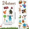 Children's Animal Tattoo Set, 255 Pieces, Colourful Temporary Tattoos