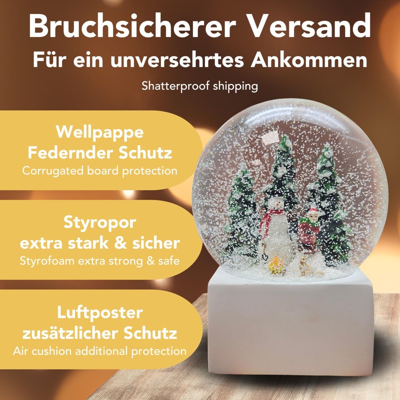 Minium Collection 20104 Snow Globe Christmas Mood Snowman Winter on
