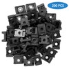 QWORK® Pack of 200 Screwable Cable Tie Base for 9mm