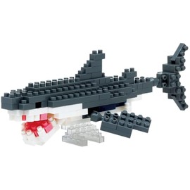DAISO Great White Shark Petit Block from Daiso Japan