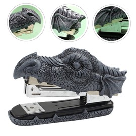 Operitacx 1 x Stapler for Taps Medieval Themed Gift Students Stapler Dragon Head Statue Stationery Heavy Tap Ornaments Office Supplies Crafts Resin