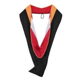 Endea Graduation Masters Hood for Engineering, Civil Engineering College Degrees -Unisex-University Academic Regalia Hood (Orange/Red/White)