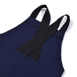 Colorful Candy Style N7902210 Children's Apron with Crossed-in-Back Straps, Slip-On, Kids, Boys, Set includes Bandanna-Style Head Covering, 39.4 - 47.2 inches (100 - 120 cm), Deep Navy