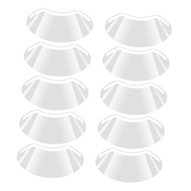 minkissy Hair Cutting Eye Shields 100pcs Plastic Eye Guards Shower Visor Protection Cover for Salon Makeup Use