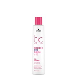 Schwarzkopf Professional BONACURE - Color Freeze Silver Shampoo pH 4.5 250 ml, Champú Pigmentado, para Cabello Blanco y Aclarado, Devuelve el pH Óptimo, Previene Pérdida de Color, Añade Brillo, Limpia Suavemente