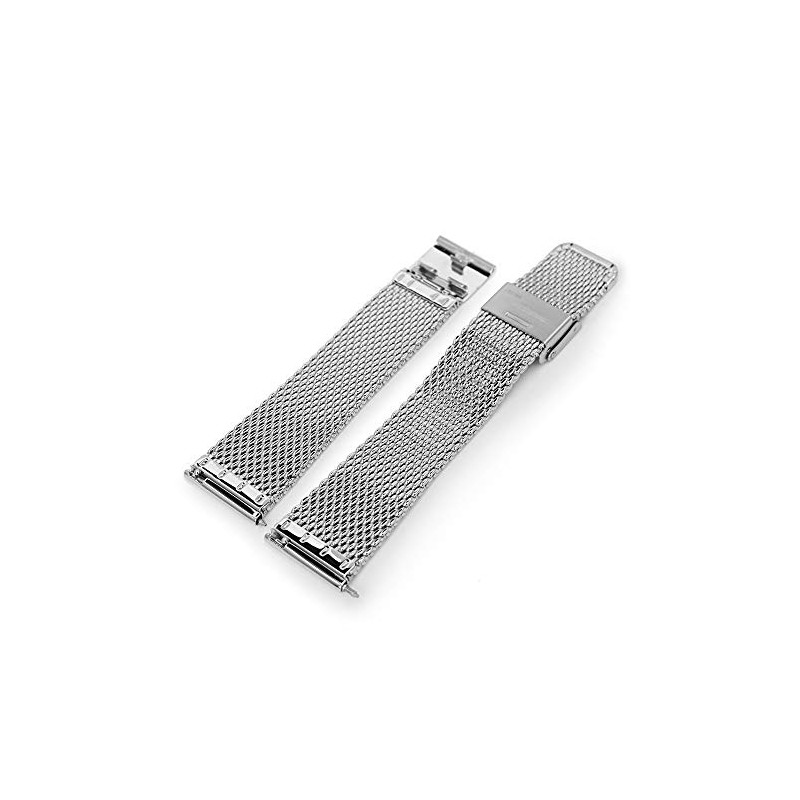 MiLTAT 22mm Quick Release Milanese Mesh Watch Band Tapered Style