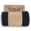 Black Burlap Ribbon Roll - 5.5" x 15'