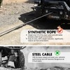 ZESUPER 1/4''x 50ft 10000LBs Synthetic Winch Rope Winch Rope Cable