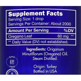 Zongle Therapeutics Oregano Oil, Food Grade, Safe for Ingestion, Edible, for Drops, Kids – 100% Pure, Oregano Essential Oil, 4 OZ