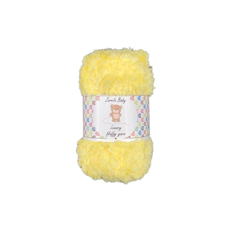Zarela Baby Luxury Fluffy Yarn Wool 50g (05 Yellow)