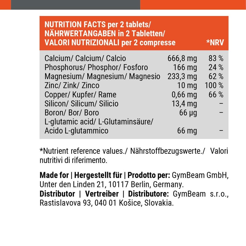 GymBeam CaZnMA Multimineral Capsules - Contains Calcium + Magnesium +