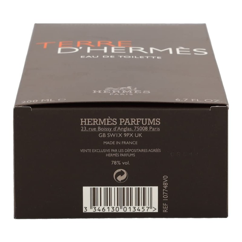Terre D'Hermes by Hermes for Men 6.7 oz oz Eau