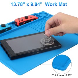 STREBITO Soldering Mat Large, Solder Mat Heat Resistant 932°F, Soldering Pad Magnetic Repair Mat, Silicone Work Mat for Soldering Iron, Electronic, PC Building, Laptop, RC, Phone - Color: 350