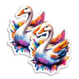 Goose Magnet 4 Inch 2-Pack Cute Funny Souvenir – Strong Vinyl Decorative Animal Magnets for Fridge Locker Kitchen Office Men Women Kids Adults– Cute Fun Aesthetic Cool Durable ID44999
