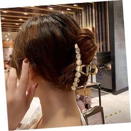 Baluue 2pcs Alloy Hair Claw Clip Chic Decorative Hair Clamp for Women and Girls for Everyday Hairstyles High-toughness Design for Bathing and Makeup Application