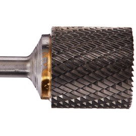 Drill America SB-9 Carbide Burr/Rotary File Cylindrical End-Cut Double Cut for Die Grinder 1" Dia. x 1" Cut Length with 1/4" Shank and 2-3/4" Overall Length, DUL Series