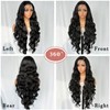 SOKU Long Black 32 Inch Synthetic Hair Wig with Baby
