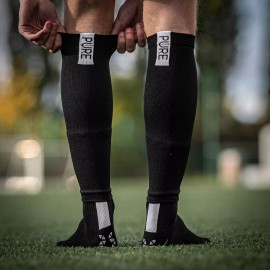 1 Pair Black Soccer Leg Shin Guard Socks Sleeves Football Calf Legging Futbol