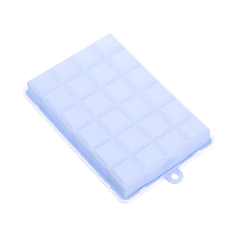 uxcell Silicone Ice Cube Tray with Lid for Freezer, Square