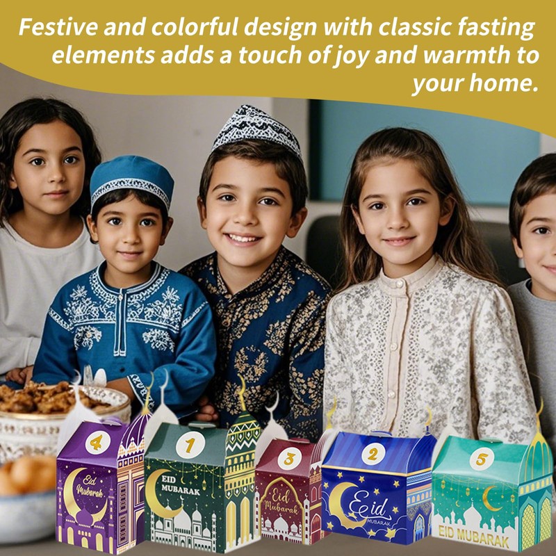 Ramadan & Eid Mubarak Gift Boxes, Eid Empty Advent Calendar