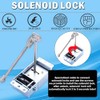 Gun Safe Lock Replacement Solenoid Lock with 2 Override Keys