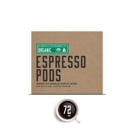 Real Good Coffee - Single Use Espresso Pods - Organic Espresso - Compatible with Nespresso OriginalLine Brewers - Recyclable Cups and Packaging - 72 Count