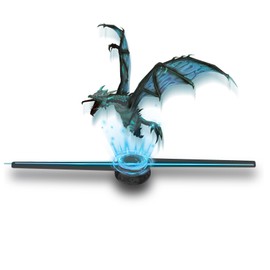 Missyou 3D Hologram Fan,50CM Hologram Fan HD LED 2000*1444PX Resolution Projector 3D Video Upgrade Hologram Advertising Display,19.7 inch with Remote/WiFi/Bluetooth LED Light Holographic Fan