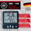 HGL - 100 Thermometer and Hygrometer with Large LCD Display,