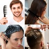 4-in-1 Hair Comb Set - Wide Tooth, Double Side Tail,
