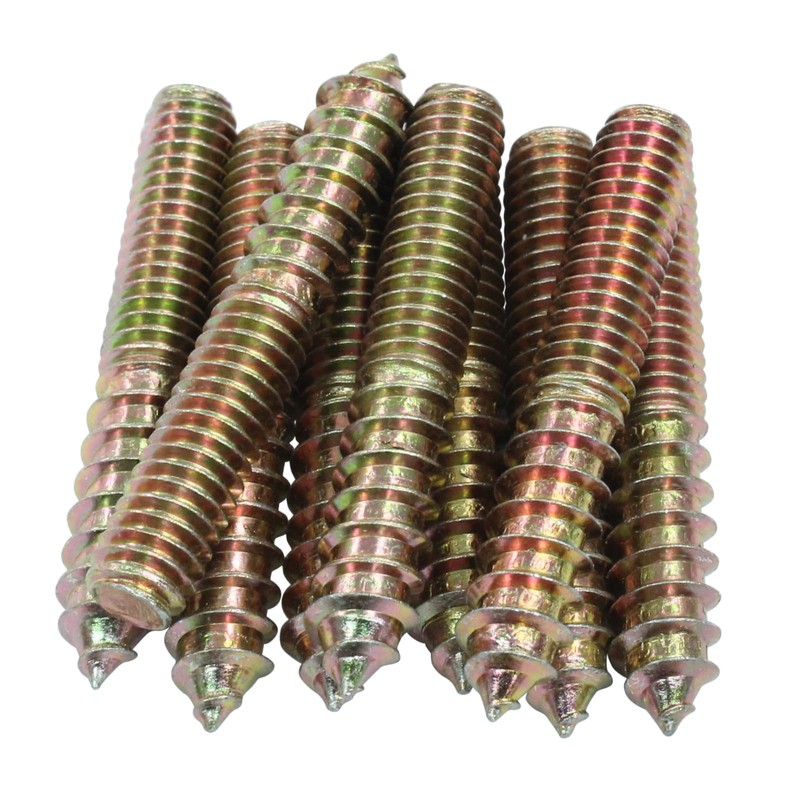 PHITUODA 12 Pack 5/16-18 x 2 Inch Hanger Bolts Double