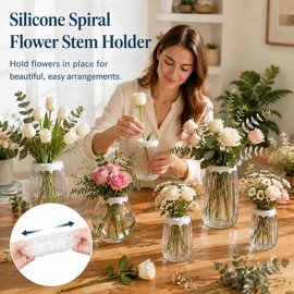2 Pcs Silicone Flower Arranging Grid, Reusable Fits 3-4" Vase