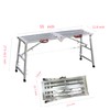 Work Platform Height Adjustable， Portable Multipurpose Folding Scaffolding Ladder Stool