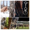 Wanfoou Stainless Steel Horse Tie Ring, Horse Tie Ring Set,